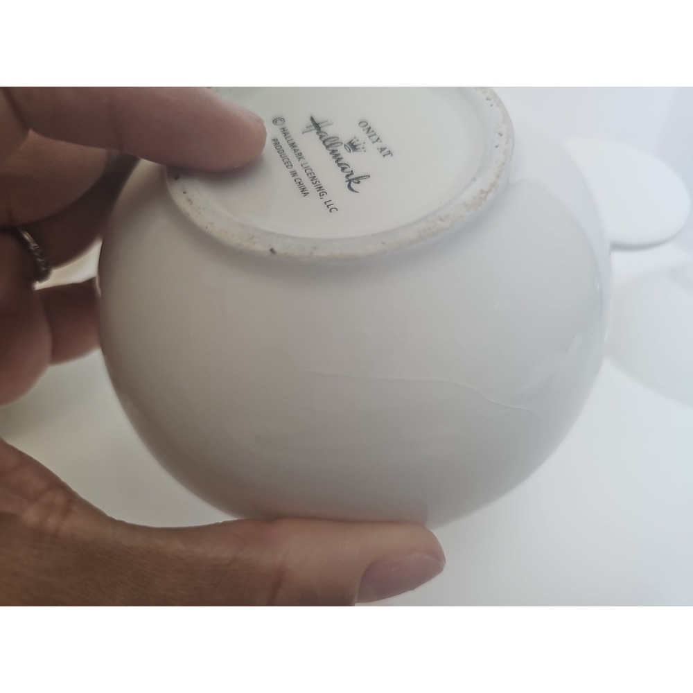 Hallmark Snowflake Nesting‎ Ceramic Measuring Cups Set Of 3 - Picture 6 of 14